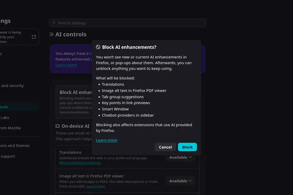 User shares method to block LLM content in Firefox
