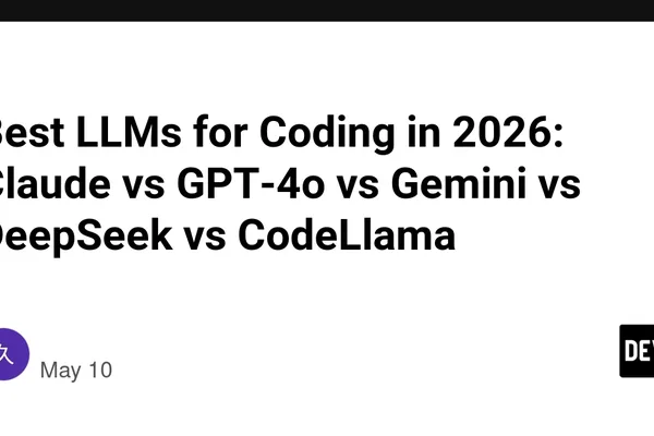 Claude 4.5 Sonnet leads 2026 coding LLM comparison