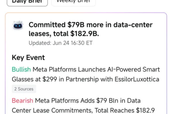 moomoo AI flags content in Meta's daily brief