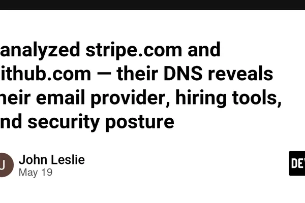DomainIntel API 通过 DNS 揭示公司安全和工具