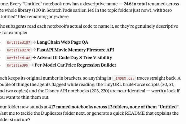 Gen AI proposed to tackle chaotic file naming in Google Colab