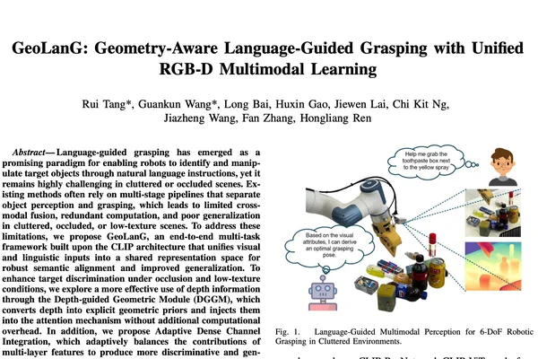 GeoLanG framework enhances robot grasping with geometric and language integration