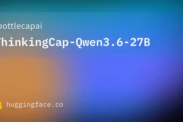 ThinkingCap-Qwen3.6-27B model achieves Qwen3.6 accuracy with 50% fewer steps