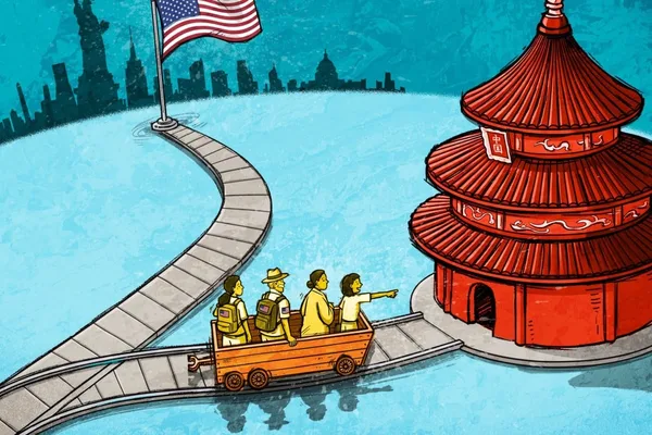 中国Z世代年轻人从向往美国转为怀疑