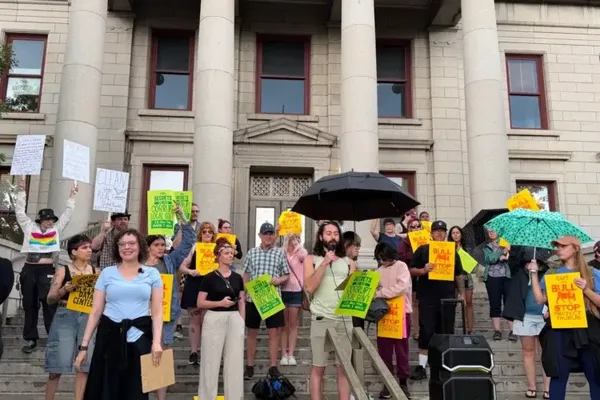 Colorado Springs residents protest data center near Garden of the Gods