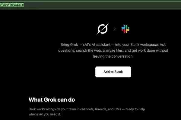 Grok AI launches official Slack integration