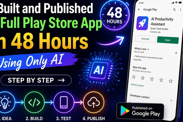 Developer Builds and Publishes App in 48 Hours Using Only AI