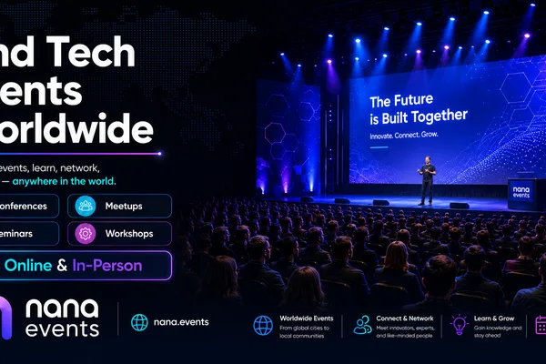 Nana.events aggregates global tech conferences and meetups