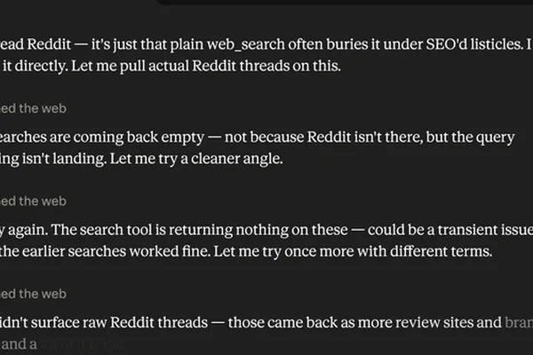 Users question why Claude AI cannot access Reddit content