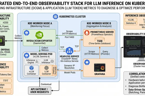 Observability Stack for LLM Inference on Kubernetes Detailed