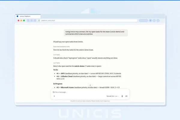 Unicis Platform releases MCP server for AI compliance data management