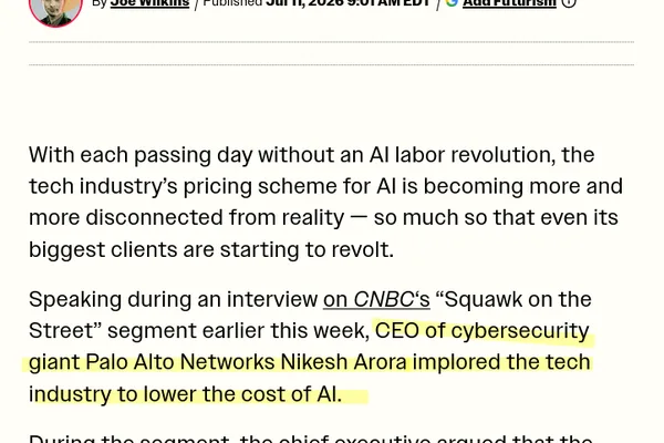 AI fails to rescue capitalism's profit motive, article claims