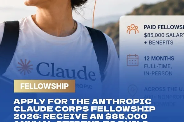 Anthropic launches 2026 Claude Corps Fellowship with $85,000 stipend