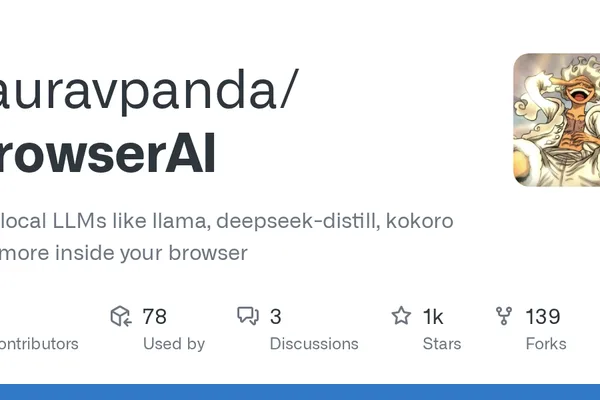 BrowserAI enables local LLM execution with WebGPU acceleration