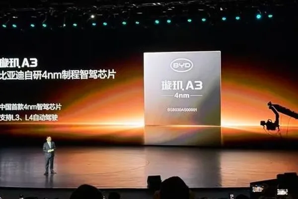 BYD launches proprietary 4nm autonomous driving chip, Xuanji A3