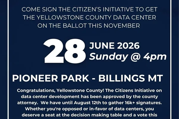 Montana residents to sign ballot initiative on AI and data centers