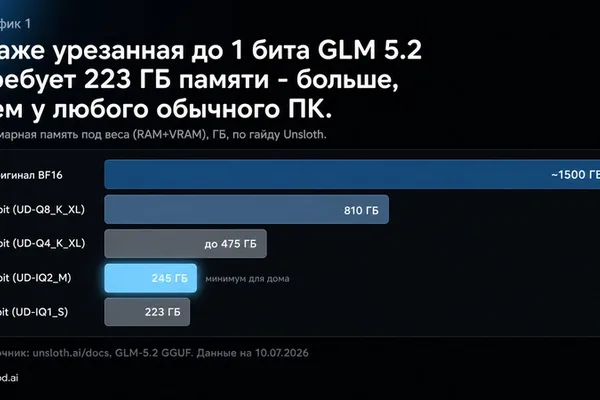 开源 GLM 5.2 模型需要大量硬件才能本地部署