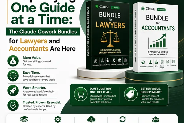 New Claude Cowork Bundles Target Legal and Accounting Professionals