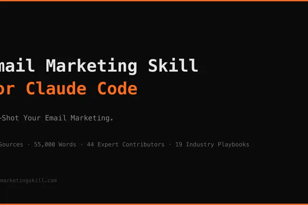 Email marketing knowledge base launched as Claude Code skill