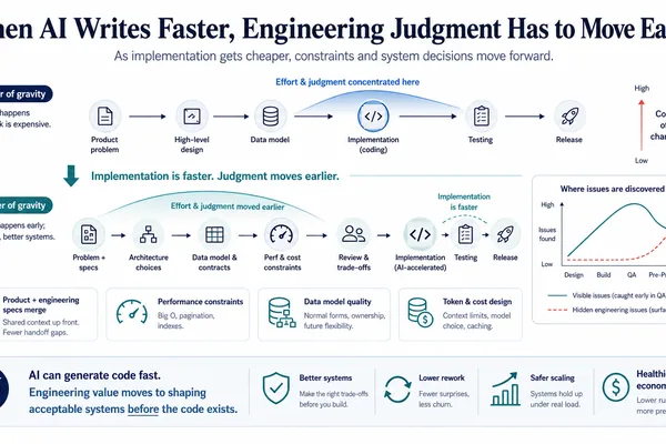 AI coding speed demands earlier engineering judgment