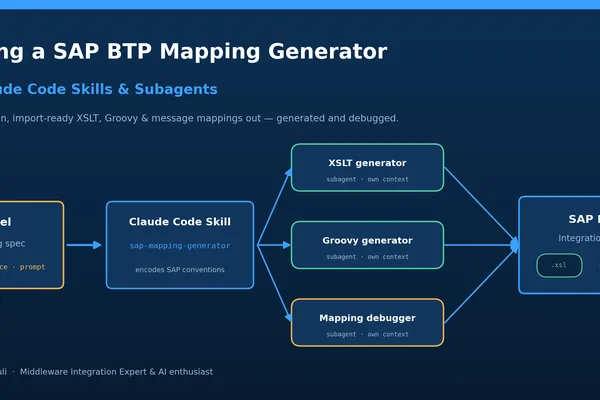 Developer uses Claude AI to automate SAP BTP integration mapping generation