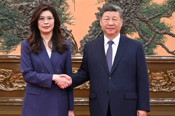 Taiwan opposition KMT chair discusses peace with Beijing