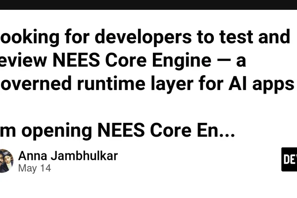 NEES Core Engine seeks developers for AI app runtime testing