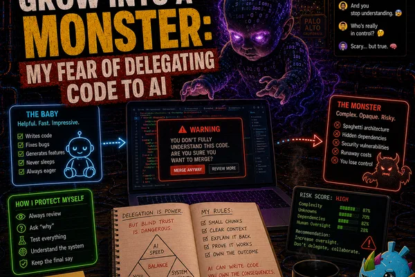 The Baby Might Grow Into a Monster: My Fear of Delegating Code to AI