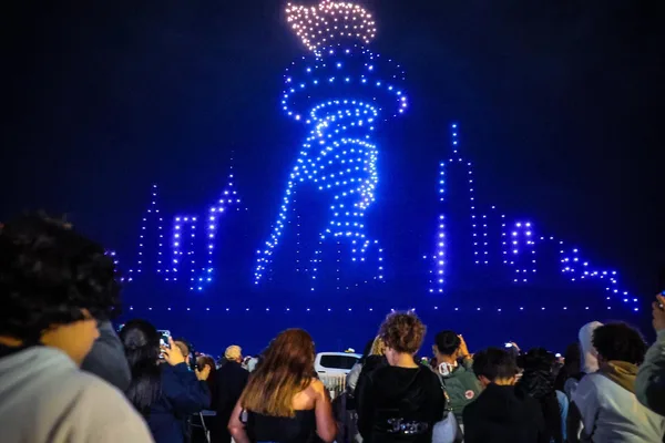 Drone shows replace fireworks, showcasing AI fleet coordination