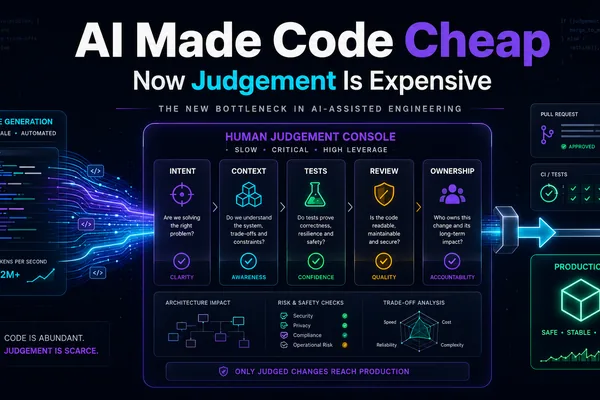 AI coding tools lower implementation costs, shifting focus to judgment and verification
