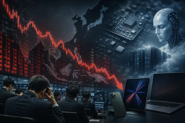 AI Costs Prompt Asian Tech Stock Retreat