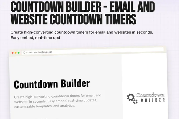 CodeTrendy launches Countdown Builder for email and website timers