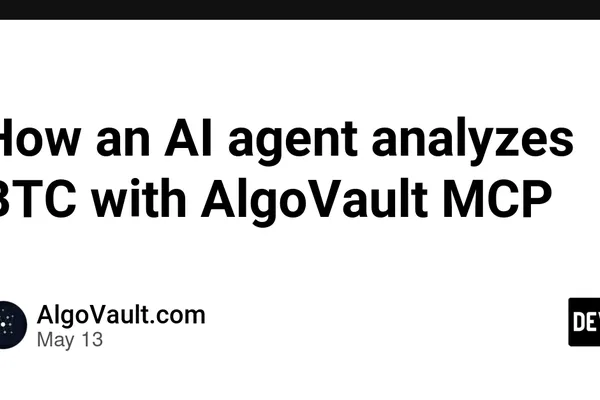 AI agent analyzes Bitcoin trading data with AlgoVault MCP