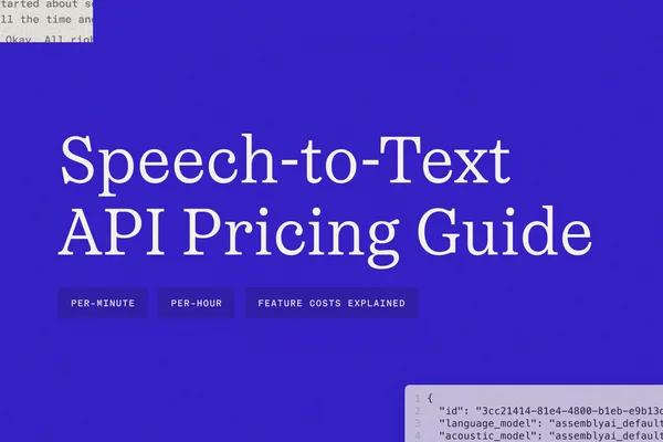 AssemblyAI details speech-to-text API pricing, including new Sync API