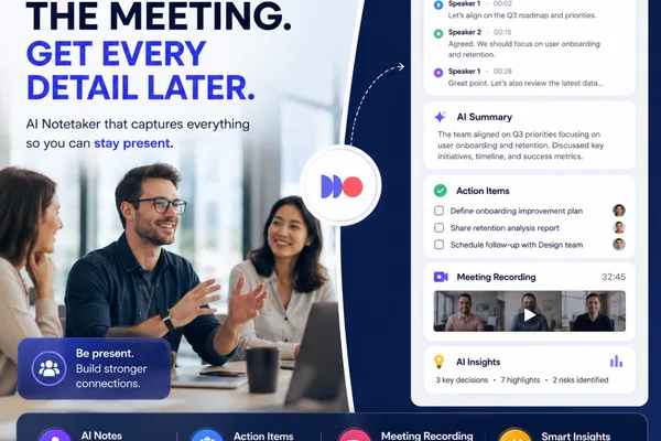 KenzNote automates meeting notes with AI transcription and analysis