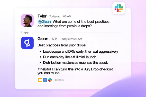 Glean launches AI coworker for Slack with org-wide context