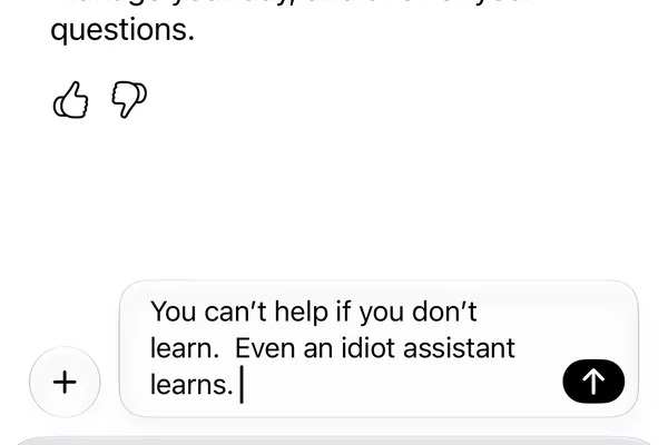 AI models like Siri should not learn autonomously, argues commentator