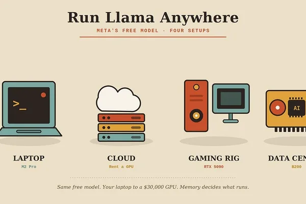 Meta's Llama models: Hardware memory dictates usability