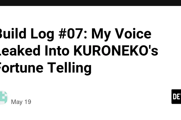 AI 占卜师 KURONEKO 在输出中出现“我”和“AI”，破坏了沉浸感