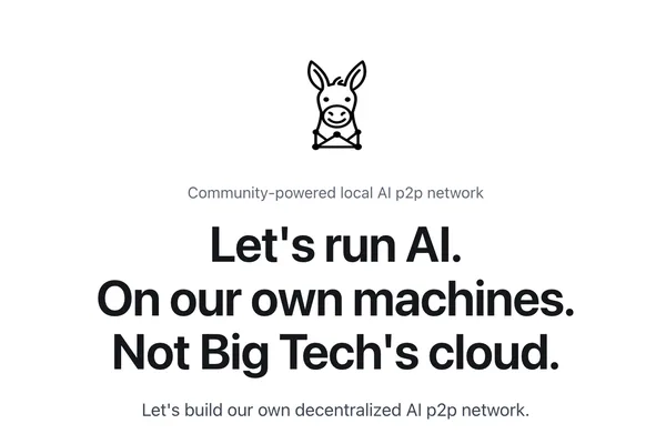 Developer explores building private, P2P local AI network