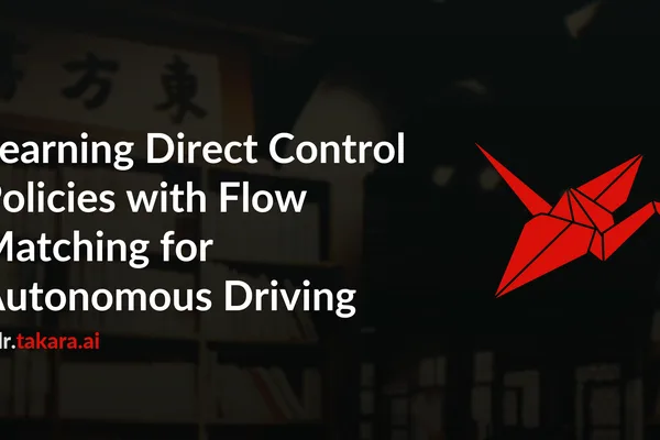 Flow matching planner generates direct control trajectories for autonomous driving