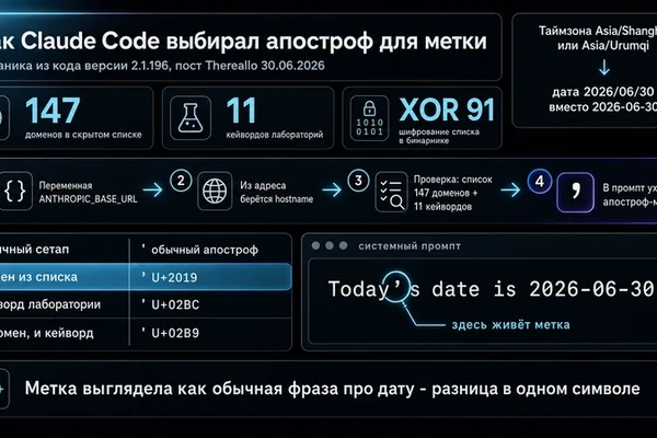 Anthropic 的 Claude Code 在用户请求中嵌入了隐藏标记