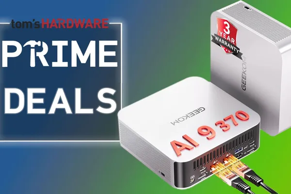 Geekom offers Prime Day discounts on mini PCs with AMD Ryzen and Intel chips