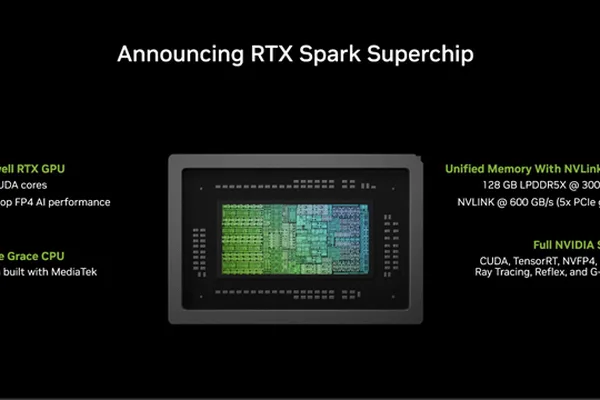 RTX Spark 内存带宽修正低于 600GB/s