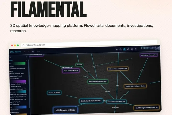 Filamental 发布，成为 3D 空间知识映射平台