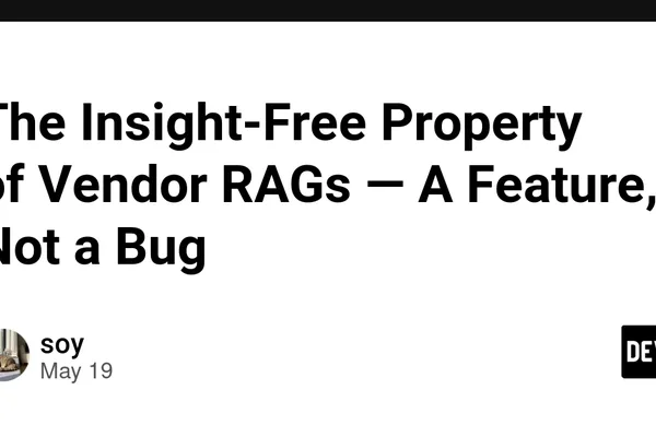 Vendor RAGs intentionally limited to avoid legal risk