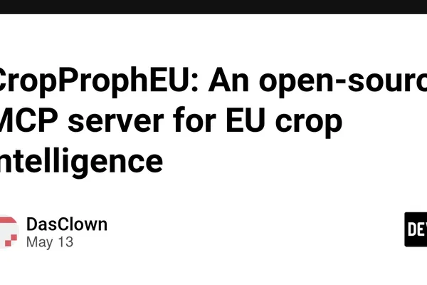 Open-source EU crop intelligence server for AI agents released