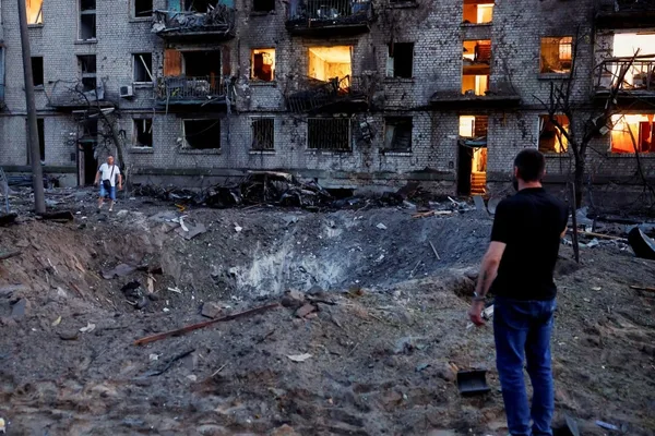 Russia launches massive missile and drone attack on Kyiv, killing two