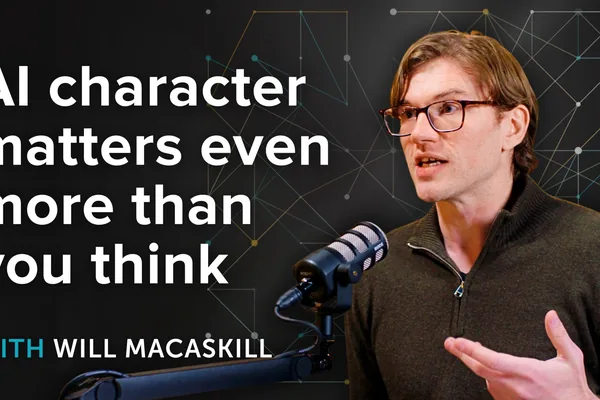 Philosopher Will MacAskill highlights AI character's critical role in shaping society