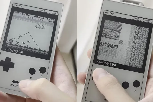 E-Ink display repurposed into a 60Hz Game Boy emulator
